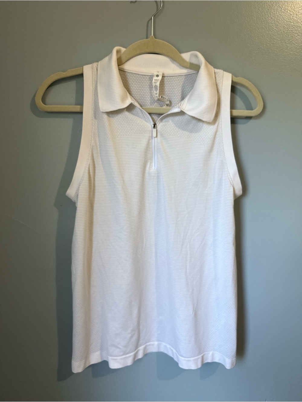 Lululemon Swiftly White Polo Tank Size 10